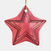 roter Stern Keramikornament (Hinten)