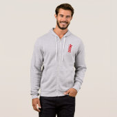 Roter Stern mit Chevron-Pfeilen Hoodie (Vorne ganz)