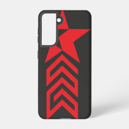 Roter Stern mit Chevron-Pfeilen Samsung Galaxy Hülle