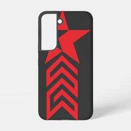 Roter Stern mit Chevron-Pfeilen Samsung Galaxy Hülle