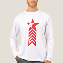 Roter Stern mit Chevron-Pfeilen Tri-Blend Shirt