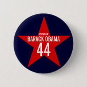 ROTER STERN OBAMA BUTTON (Vorderseite)