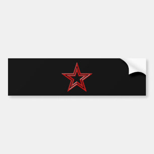 roter Stern Pentagramm red star pentagram Autoaufkleber
