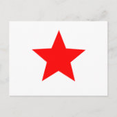 roter Stern Postkarte (Vorderseite)