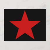 Roter Stern Postkarte (Vorderseite)