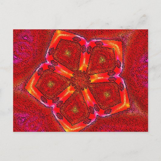 roter Stern Postkarte (Vorderseite)