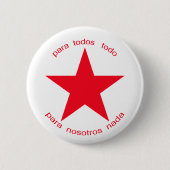 Roter Stern Zapatista Button (Vorderseite)
