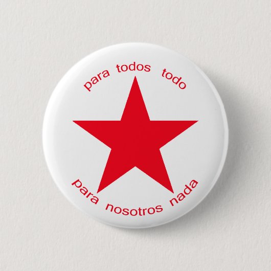 Roter Stern Zapatista Button (Vorderseite)