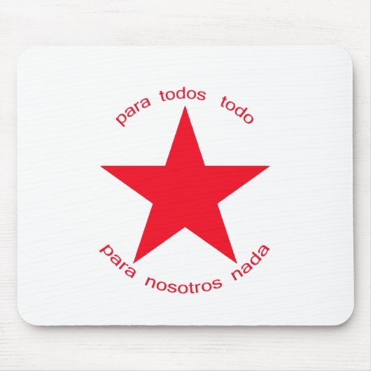 Roter Stern Zapatista Mousepad (Vorne)