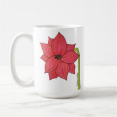 Roter Sternenblume Kaffeetasse (Links)