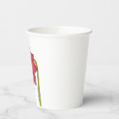 Roter Sternenblume Pappbecher (Links)
