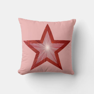 Roter Sternenkissen Kissen