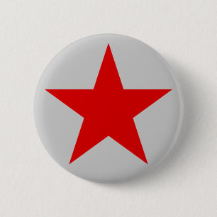 Roter Sternknopf Button