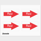 Roter Sticker (Blatt)