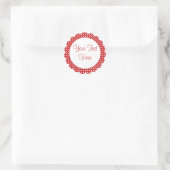 Roter Sticker (Tasche)