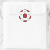 Roter Sticker für den Fußball (Tasche)