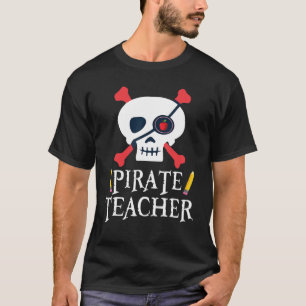 Roter Stiefelstift Frohes Piratenspiel T-Shirt