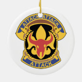 Roter Stier-Flecken und Wappen-Keramikverzierung Keramikornament (Hinten)