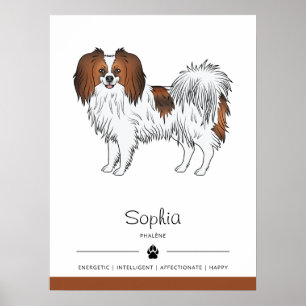 Roter Stierfisch mit Zuchtmerkmalen und Hundebezei Poster