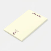 Roter Stift bereit, offene Köpfe, Wissen fließt fr Post-it Klebezettel (angewinkelt)