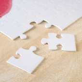 Roter Stilett-Schuh-Kunst-und Herz-Wirbel Puzzle (Seite)