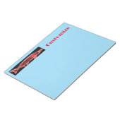 Roter Stör Thunder_Cove schwarz Notizblock (angewinkelt)