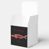 Roter Stör unter Wasser Geschenkschachtel (Geöffnet)
