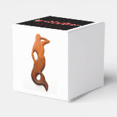 Roter Stör unter Wasser Geschenkschachtel (Rückseite)