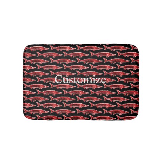Roter Störenschwimmer Badematte (Vorderseite)