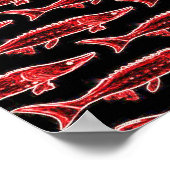 Roter Störenschwimmer Poster (Ecke)