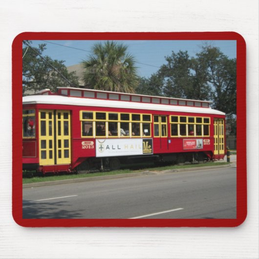 Roter Streetcar Mousepad (Vorne)