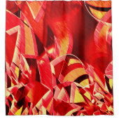 Roter Streifen, der die Bewegung simuliert Duschvorhang (Vorderseite)