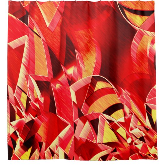 Roter Streifen, der die Bewegung simuliert Duschvorhang (Vorderseite)