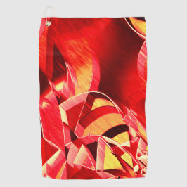 Roter Streifen, der die Bewegung simuliert Golfhandtuch