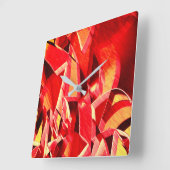 Roter Streifen, der die Bewegung simuliert Quadratische Wanduhr (Winkel)