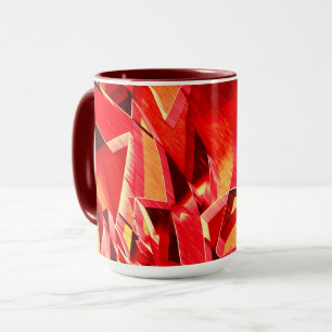 Roter Streifen, der die Bewegung simuliert Tasse