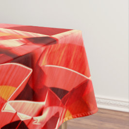 Roter Streifen, der die Bewegung simuliert Tischdecke