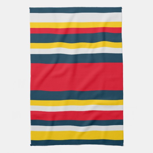 Roter Streifen Geschirrtuch (Vertikal)