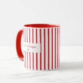Roter Streifen Lehrer Kaffee Tasse (Vorderseite Links)