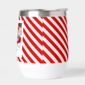 "Roter Streifen mit Foto Frohe Weihnachten und Nam (Links)