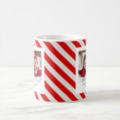 "Roter Streifen mit Foto Frohe Weihnachten und Nam Kaffeetasse (Mittel)