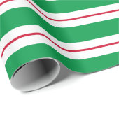 Roter Streifen mit rotem Streifen Geschenkpapier (Rolleneckpunkt)