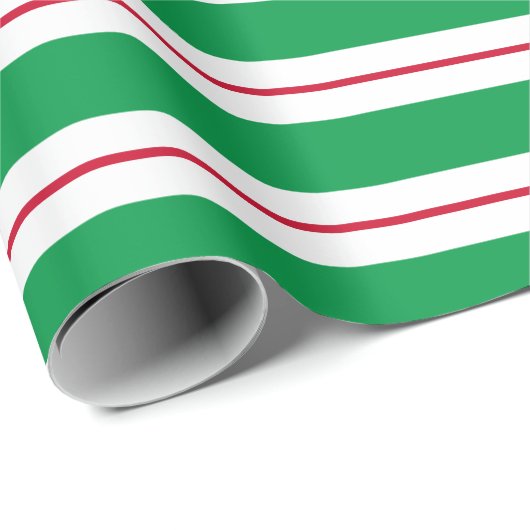 Roter Streifen mit rotem Streifen Geschenkpapier (Rolleneckpunkt)