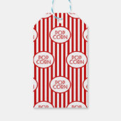 Roter Streifen Popcorn Box Filme Personalisiert Geschenkanhänger (Rückseite)