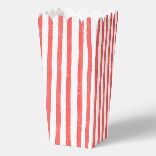 Roter Streifen-Popcorn Geschenkschachtel (Rückseite)