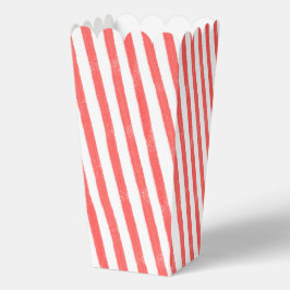 Roter Streifen-Popcorn Geschenkschachtel