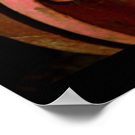 Roter Streifen Poster (Ecke)