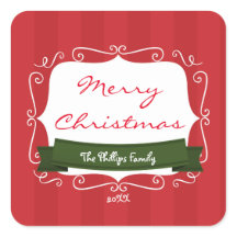 Roter Streifen und grüner weißlicher Weihnachtsauf