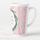 Roter Streifen und Wasserfarbenfrost Weihnachten Milchtasse (Rechts)