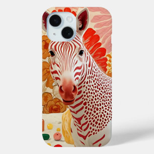 Roter Streifen Zebra Collage Kunst - Spaß und Farb Case-Mate iPhone Hülle
